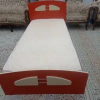 تخت خواب ۱نفره باتشک رویال درحدنو ام دی اف|تخت و سرویس خواب|اهواز, کوی فرهنگیان ۲|دیوار