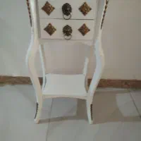 میز سفیدتلفن دوکشو