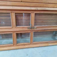 درب چوبی دو لت