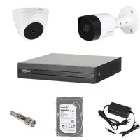 پکیج کامل 2 عدد دوربین مداربسته PHOENIX