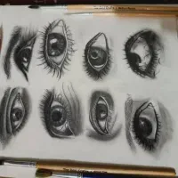 طراحی سیاه قلم ،مدادرنگی،رنگ روغن|خدمات آموزشی|گنبد کاووس, |دیوار