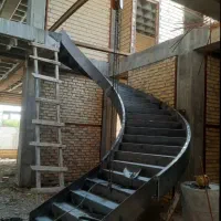 پله گرد پله دکوراتیو پله آهنی پله فلزی پله تک شاسی|مصالح و تجهیزات ساختمان|مشهد, گرجی علیا|دیوار