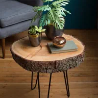 میز عسلی روستیک دفرمه حراج