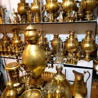 hhg سماور ذغالیvts زغالی برنجی مسی برقی گازی|سماور، چای‌ساز، قهوه‌ساز|اصفهان, دستگرده|دیوار