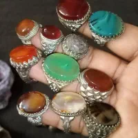 انگشتر نقره ماشینی باسنگهای مختلف اصل زنده وطبیعی|بدلیجات|تهران, سید خندان (جلفا)|دیوار