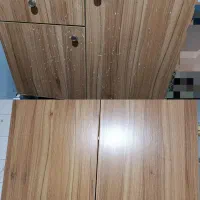 کابینت ام دی اف زمینی و دیواری طرح چوب