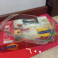 ظرف ظروف تابه پیرکس دکمه ای کاسه دیس مرغ خوری