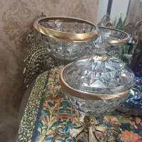 ست میوه خوری گزخوری شکلات خوری پایه برنز نو|ظروف سرو و پذیرایی|اصفهان, شیخ اشراق|دیوار