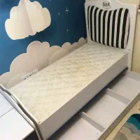 سرویس تخت و کمد ساحل چوب همراه تشک|تخت و سرویس خواب|رشت, معلم|دیوار