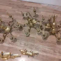 لوستر برنجی|لوستر و چراغ آویز|کلاله, |دیوار