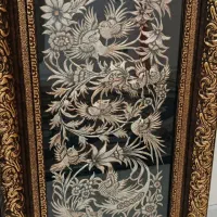 تابلو قلم زنی گل و مرغ|تابلو، نقاشی، عکس|شاهین‌شهر, سعدی جنوبی|دیوار