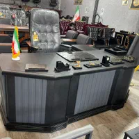 مبلمان اداری مدل پایه نقره ای طلایی