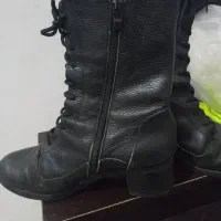 چکمه چرم زیپ دارداخل جیر سایز ۳۹|کیف، کفش، کمربند|رشت, جماران|دیوار