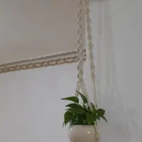 آویز گلدان مکرومه