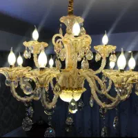 لوستر کریستالی ۱۲ شاخه وارداتی