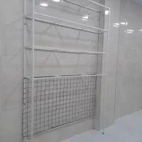 8 متر ویترین فلزی دست دوم با ارتفاع 2متر و 40 cm