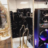 آینه ایستاده ۵گل با کنسول تاجدار ۲متری برنز سوگلی|آینه|زنجان, |دیوار