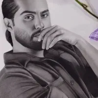 سیاهقلم طراحی چهره نقاشی چهره (هدیه خاص)تحویل۱روزه