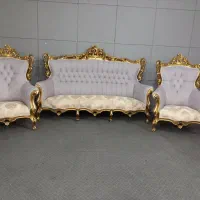 مبلمان سلطنتی ۹نفره استیل کلاسیک نو|مبلمان خانگی و میز عسلی|شاندیز, |دیوار