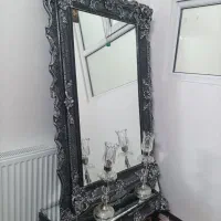 آیینه و شمعدان|آینه|قم, باغ کرباسی|دیوار