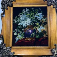 قاب فرش دستبافت|تابلو فرش|قم, سعادتی|دیوار