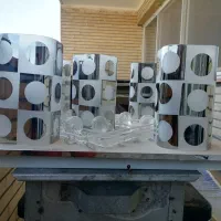 یک جفت لوستر صفحه ای سقفی