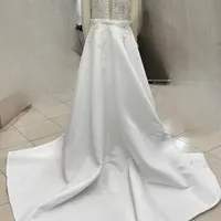لباس عروس دو دامنه اروپایی