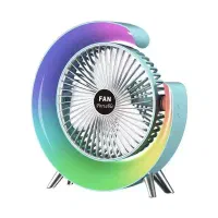 پنکه رومیزی شارژی LED هفت رنگ|پنکه و تصفیه‌کنندهٔ هوا|اهواز, پادادشهر|دیوار
