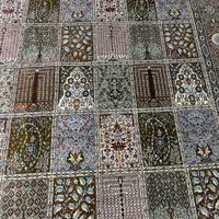 فرش دستباف تمام ابریشم قم ۷۰رج ۱۳۵ در ۲ متر|فرش|مشکیندشت, |دیوار