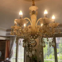 لوستر کریستالی کلاسیک شش شاخه|لوستر و چراغ آویز|تهران, شهر زیبا|دیوار