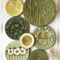 دیوارکوب های سفالی برجسته دست ساز|تابلو، نقاشی، عکس|آمل, |دیوار