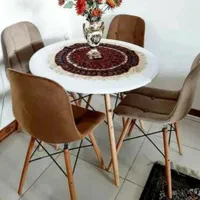 میز و صندلی غذاخوری پارچه ای الماس ست۴نفره کدpz230|میز و صندلی غذاخوری|یزد, |دیوار