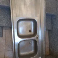 فروش سینک ظرفشوئی دو لگن رو کار