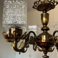 لوستر برنز قدیمی|لوستر و چراغ آویز|تهران, الهیه|دیوار