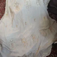 پرده تور همراه آستری