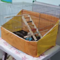 یک قفس بزرگ با وسایل نو|لوازم جانبی حیوانات|ساری, |دیوار