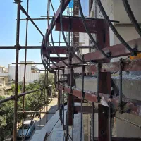 جوشکاری سیار آهنگری سقف شیب دار اسکلت تمام نقاط