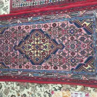 فرش دستباف پنج چارک و پشتی