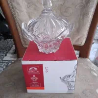 قندان بلور شکلات خوری گلدان فیروزه ای|ظروف سرو و پذیرایی|تهران, آهنگ|دیوار