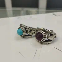 انگشتر نقره جفت وزن 31گرم