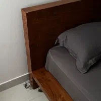 تخت دونفره چوب روس|تخت و سرویس خواب|ایلام, |دیوار