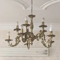 لوستر برنزی ۶شاخه و ۵شاخه