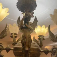 لوستر برنجی طرح فرشته