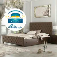 تخت خواب دو نفره حاجی پور(تختخواب۲دونفره)تشک کارول|تخت و سرویس خواب|مشهد, حسین‌آباد|دیوار