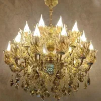 لوستر برنز ۲۴شعله (تمام برنزی)