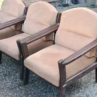 مبل چوبی ۶ نفره|مبلمان خانگی و میز عسلی|رامسر, |دیوار