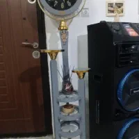 ساعت ایستاده رنگ طوسی