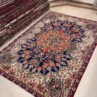 ۶متری دستبافت تبریز (سرمه ای) نقشه خاص