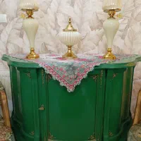 میز کنسول همراه شمعدان و کشکول