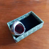 انگشتر یاقوت درشت با رکاب نقره سنگین نو|جواهرات|خمینی‌شهر, |دیوار